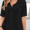 Bsubseach Women Swimsuit Coverup Shirt Dress Button Down Bathing Suit Cover Up Beach Vacation Outfits S