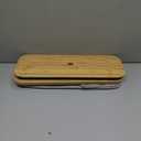 LONBET Toilet Paper Storage for 12 Rolls, Stackable & Foldable - The Ultimate Bathroom Organizer - Waterproof Basket with Bamboo Lid - Elegant Toilet Paper Storage Holder, Gray (Grey)