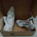 Women Square Toe Mary Jane Platform High Chunky Flare Heel Pump Shoe with Adjustable Ankle Strap