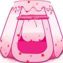 ArtCreativity Pop Up Princess Tent, Kids Playhouse Tent with a Carry Bag, Foldable Pink Princess Ball Pit for Girls 1,2 3,4 Year Old Birthday, Indoor & Outdoor Play House for Kids