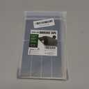 (1x4 Inch, 16 Sets) Strips with Adhesive for Fabric, No Sew Stick On for Fabric, Sticky Back for Clothes, Curtains - Heavy Duty Double Sided Hook and Loop Hem Tape Fasteners, No Sewing No Iron, Black