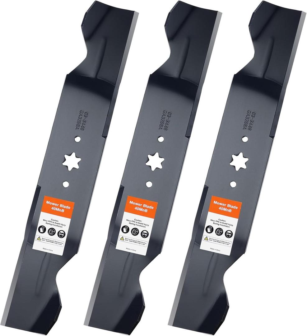 Grasscool 942-0677B Mulching Mower Blades for MTD Cub Cadet 942-0677A 742-0677B 742-0677A 742-0677 942-0677 GT1554 GTX1054 54 inch Deck Lawn Mower