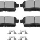 SCITOO D1259 Rear Ceramic Brake Pads Sets Fit For Ford For Edge 2007-2010,For Lincoln MKX 2007-2010,For Mazda CX-7 2007-2012,For Mazda CX-9 2007-2015