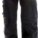 DEWALT Protradesman Men's Loose Fit, Holster Pocket, Cottonpoly Stretch Work Pants (Black)