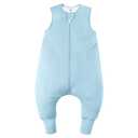 Rayon Made From Bamboo Sleep Sack 3t-4t 0.5 Tog Ultra Soft Summer Toddler Sleep Sack 36-48 Months with Feet 2-Way Zipper Lightweight Baby Sleeping Bag with Legs Thin Baby Wearable Blanket-Blue