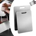 Titanium Cutting Board,Titanium Cutting Boards for Kitchen,304 Stainless Steel Food Grade Cutting Board for Meat Fruit & Vegetable(13.4*9in)