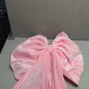 Weysat Large Pink Bow Decoration Soft Velvet 35x31 Inch Big Coquette Bow for Party Room Wall Decor, Giant Velvet Tie Hanging Birthday Party Gift Wedding Sofa Bedroom Living Room