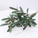 5 PCS 31.5" Artificial Olive Branch Olive Stem Artificial Branches Branchesfor Vase Tabletop Greenery Decor for Home Office Wedding Party