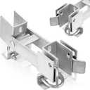 Juexica Chain Link Fence Double Gate Latch Residential Strong Arm Double Gate Latch for 1-3/8inches Door Frames Without the Need of a Drop Rod