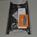 Stove Gap Covers Stainless Steel, 2 Pack Stove Gap Filler Easy Retractable Length 13.8" to 27.5", Width 0.79" ALMCALS Stove Gap Guards Range Trim Kit, Heat Resistant Guard Between Stove Top & Counter (Black)