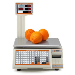 Bonvoisin Label Printing Scale Meat Retail Scale with Label Digital Printer for Food Price Barcode Printing Scale