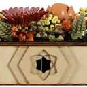 Wooden Vase Kit for LEGO 10314 Dried Flower Centerpiece, Natural Wood, Rectangular Shape, Farmhouse Style, Perfect for Home Decor