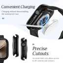 2 x Goton 2-Pack for Apple Watch Series 11/10 Screen Protector Case 42mm, Waterproof PC Bumper with Tempered Glass for iWatch 42 mm, 360 Full Cover, Shockproof Scratch-Resistant, Easy Install (Matte Black+Black)