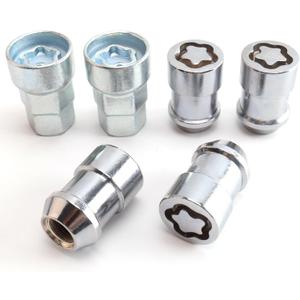 M14 x 2mm Wheel Lock Lug Nuts, Set of 4 with 2 Keys, Compatible with F-150, F-350F-350, Excursion, Expedition, Mark LT, Navigator