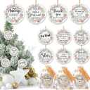 Suzile Employee Christmas Ornaments Coworker Thank You Gifts Bulk May You Be Proud Ornament Keepsake Ceramic Hanging Plaque Xmas Appreciation Gifts for Teacher Volunteer(30 Sets,Appreciation)