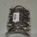 6 Pack Flat Hair Claw Clips for Women Duck Billed French Lay Down Hair Barrettes Accessories 100% Polycarbonate Matte Dark Brown