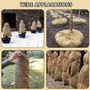 Natural Burlap Tree Protector Wraps, 15.7inches x 20ft Plants Tree Trunk Guard Protector Wrap Winter Frost Plant Blankets Antifreeze Bandage Wraps Burlap Rolls for Keep Plant Warm and Moisturizing