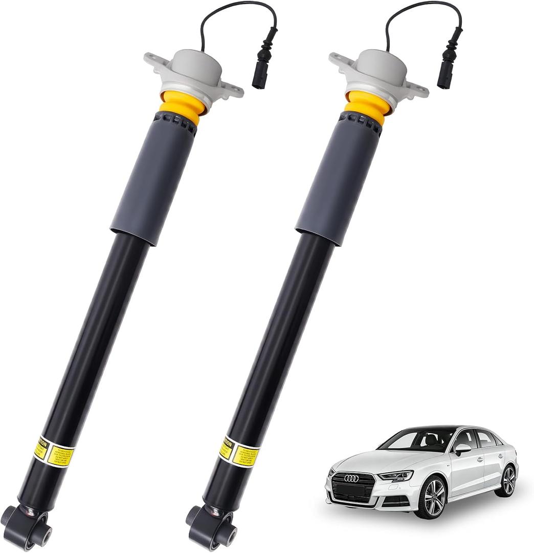 2PCS Rear w/Magnetic Shock Strut Assembly Fit for 2015-2022 Audi A3 S3 RS3, Fit for 2016-2022 TT TTS TTRS Quattro Replace 8V0513021Q 8V0513021R