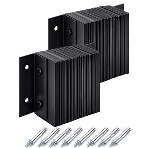 Cinnvoice 2 Pcs Laminated Rubber Bumper for Truck, Loading Dock Bumpers Equipped with Wedge Anchor Zinc Plated D for Rubber Cushioning Pads at Truck Loading Docks (14''×10''×4.5'')