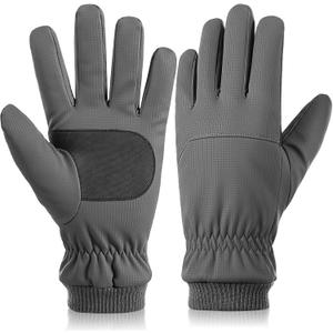 Winter Skiing Gloves for Men & Women, Waterproof ThermalTouchscreen Lightweight with Non-Slip Grip for Cycling Running in Cold Weather (X-Large, Grey)