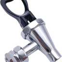 Beverage Dispenser Faucet Replacement Spigot Rustproof Comfortable Handle 1/2 inch Lever Spout with Gaskets for Coffee Jar, black
