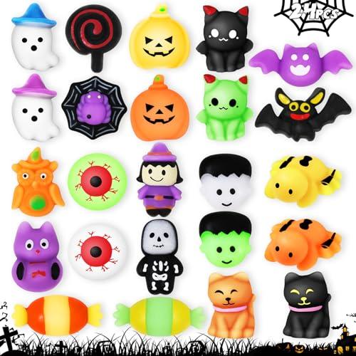 AuroTops 20PCS Halloween Squishy Toys for Kids Halloween Party Favors Classies Character Squeeze Toys for Trick or Treat Gifts Bulk,Goodie Bags Stuffers for Kids Treat Bags Gifts Classroom Rewards