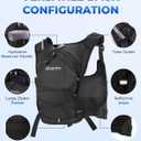 Running Vest for Women Men, Hydration Water Backpack with Adjustable Straps, Lightweight & Breathable Design, Reflective Chest Pack with 2L Water Bladder, Ideal for Running, Hiking and Cycling