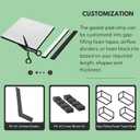 11" x 14" RV A/C Gasket Replacement, One-Piece Leak-Proof Foam Seal, Cut to Size for Foam Block Kit & Plenum Divider, Roof Seal Kit for Leak Repair, Gap Filling & Vibration Reduction