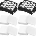 Colorfullife UV850 Filters Replacement for Shark Performance Lift Away UV850 UV900 DuoClean Upright Vacuum, Compare to Part #XHF320 & XFFK602UKT, 2 HEPA Filters and 4 Foam & Felt Filters