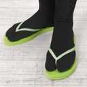 Geyoga 6 Pairs Flip Flop Socks Tabi Split Toe Socks Elastic Cotton for Men Women (Black)