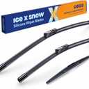 ICEXSNOW Silicone Windshield Wiper Blades Replacement for 2019 2020 2021 2022 2023 2024 Subaru Forester (Pack of 3) Automotive Replacement Windshield Wiper Blades, 26"+17"+14"(B)