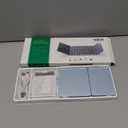 Samsers Multi-Device Foldable Bluetooth Keyboard with Touchpad, Rechargeable Dual-Mode(2.4G+BTx2) Wireless Keyboard with Holder, Portable Folding Keyboards for Android Windows iOS Mac OS - Blue