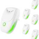 Plug in Air Ionizer, 6 Pack Ion Pure 2-Speed Quiet Mini Negative Ionic Air Purifier, Portable Odor Eliminator for Home, Bedroom, Office & Kitchen, Targets Smoke, Dust Mites & Pet Smell (6pcs)