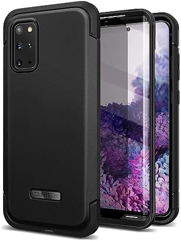 SURITCH for Samsung Galaxy S20 Plus Case, [Extra Front Frame] Full-Body Heavy Duty Rugged Shockproof Protective Phone Cover with Built-in Screen Protector for Samsung S20 Plus 6.7 Inch - Black