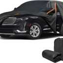 Car Cover for Cadillac XT6 2020-2025, SUV Full Car Cover Waterproof All Weather for Automobiles, Outdoor Sun Rain UV Snow Dust Protection, Custom Fit with Driver Door Zipper and Reflective Strips