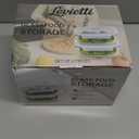 Levietti 2-Pack Borosilicate Glass Food Storage Containers with Lids 35oz (1040 ml)  Airtight Leakproof Meal Prep Containers, BPA-Free Snap Lock Lids, Oven Microwave Freezer Dishwasher Safe