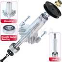 GELASKA 2 Pack 130794 Spindle Assembly with 173434 Spindle Pulley Replaces 532130794, 539110158 for CT130, CTH130, LR110, LR111, LR12, LR120, LR121, LR122, LT100, LT112, LT125, YT180, YTH180 Mowers