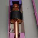 BONAOK Karaoke Microphone for Kids & Adults - Bluetooth Microphones Singing Mic with Disco Lights, Echo Effect, Built-in Speaker Portable Karaoke Player for Party Travel Gifts Q78(Rose Gold)