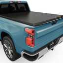 AUTOSAVER88 Soft Quad-fold Truck Bed Tonneau Cover Compatible with 2019-2025 Chevy Silverado/GMC Sierra 1500 New Body Style 6.6 ft Bed