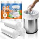 Small Bags 4 Gallon 105 Count Small Garbage Bags for Bedroom, Office, Kitchen Can Mini Bags for Wastebasket Bin Liner, Unscented, Bathroom Accessories, Dorm Room Essentials