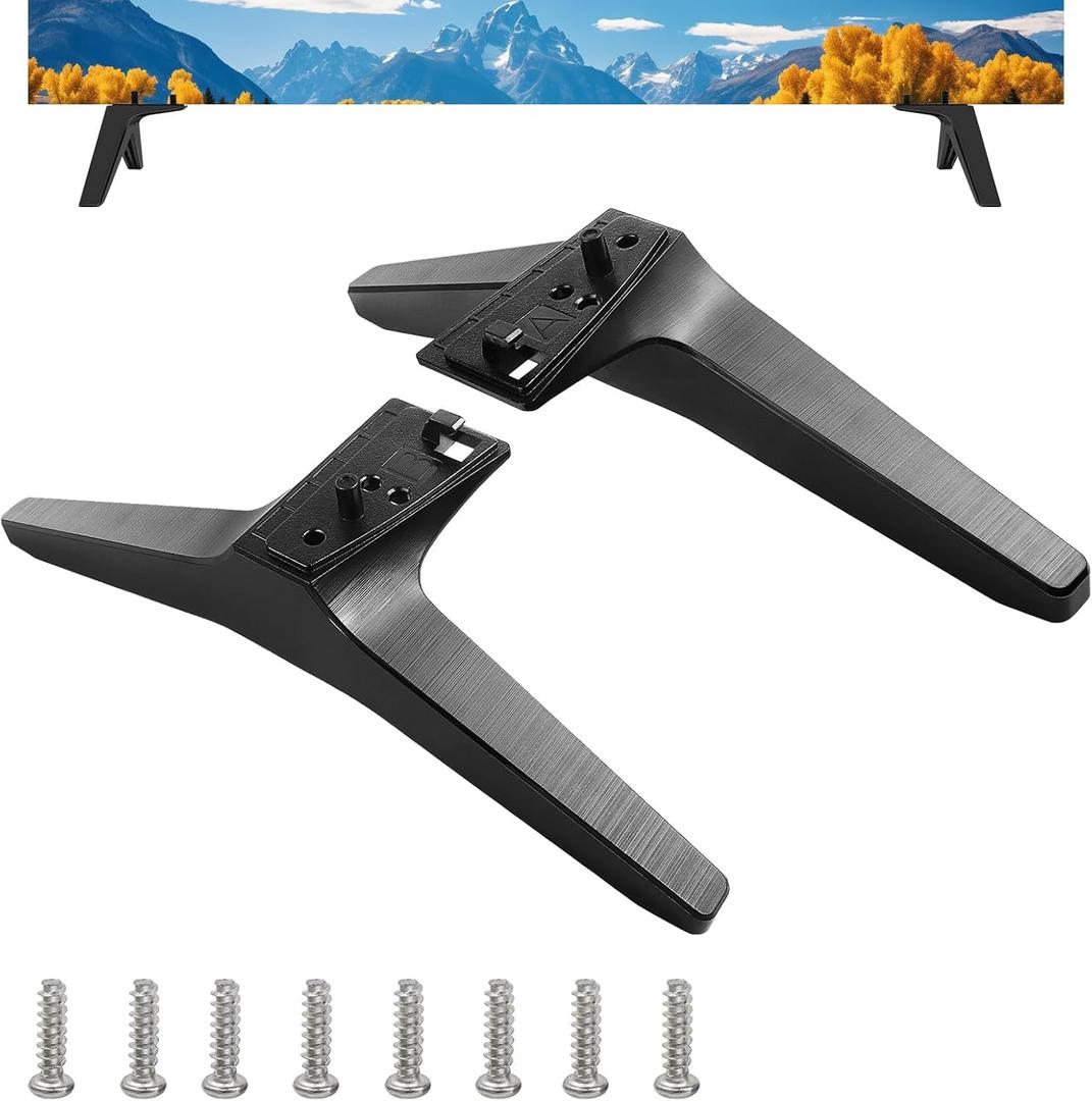 For LG Tv Legs, TV Stand Replacement Legs for Lg - 49 50 55 Inch for LJ UJ UK UM UN Series,for 55UK6500 55UM7300 55UN6900 55LJ5500UA 49UJ6300 49UK6300 49UN6900 50UM7300 50UN6900 and Other Models of TV (49'' 50'' 55'')