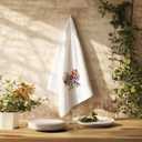 Wildflower Coquette Bow Kitchen Towels, Cottagecore Colorful Floral Dish Tea Towels for Kitchen Decor, Vibrant Botanical Floral Bow Hand Towels for Bathroom Decor, 16x24 Inch