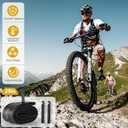 2 Pack 29 Inch Bike Tube, 29" Bicycle Tube for 29 x 2.125/2.2/2.25/2.3/2.35/2.4 Bike Tire, Butyl Rubber Inner Tube with 2 Tire Levers for Mountain MTB Bike