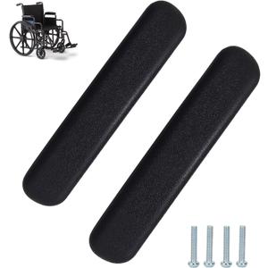 Wheelchair Arm PadsUniversal Desk Length (10-1/4") Wheelchair and Transport Chair Arm Pads, Black (1 Pair) Compatible with All Brands (Size : 10-1/4")