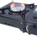 Sterno Portable Butane Stove - 9K/10K BTU Single Burner Stove, Outdoor & Indoor Use Butane Gas Burner with Carrying Case - Camping Cooktop for Tailgating, Outdoor Cooking, Catering, & Action Stations