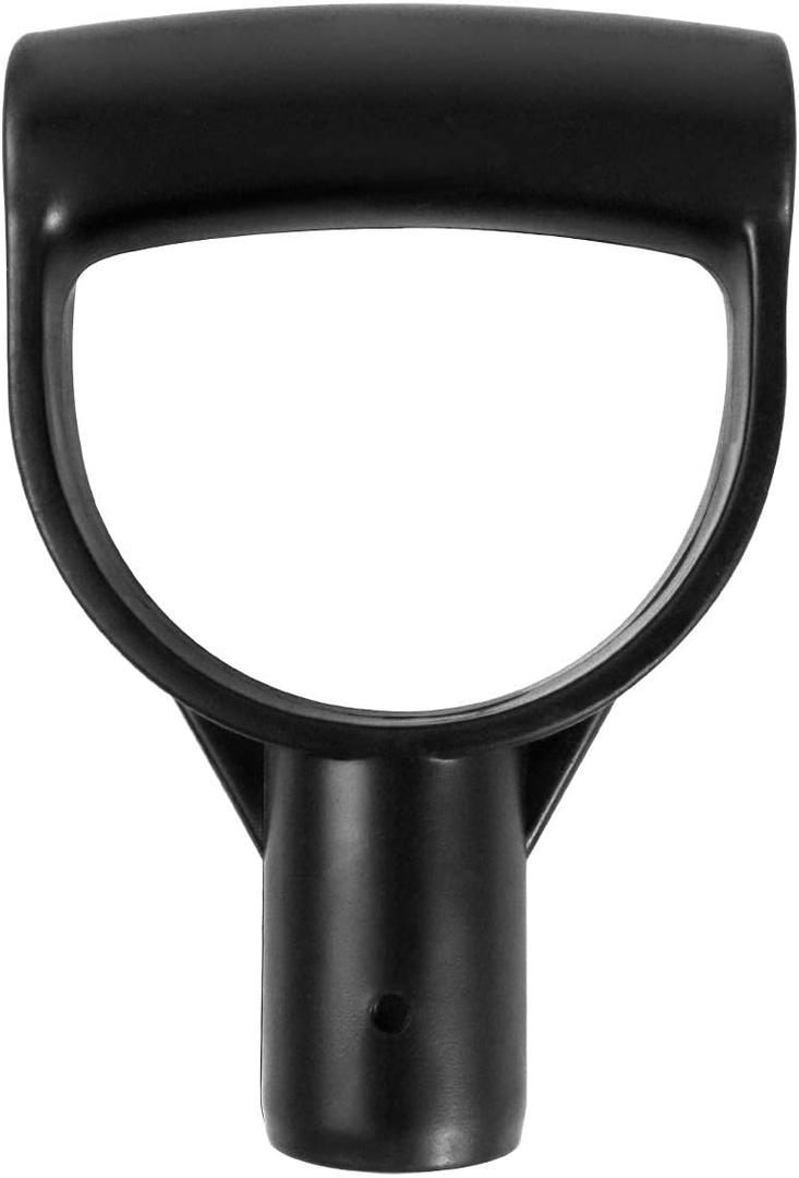 QWORK Shovel Grip Handle, 1-1/8" Inside Diameter PVC D-Shaped Grip Shovel Handle Replacement for Digging Raking Tools