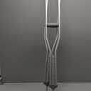 Medline Aluminum Crutches for Kids, Adults & Seniors, Walking Aid, 300 LB Weight Capacity,1 Pair, Fitting 5'2" - 5'10"
