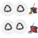 4 Pack Mop Head Replacement Compatible with O Cedar Triangle Swivel Mops,Spin Mop Replacement Head 100% Microfiber,Deep Cleaning,EPSUNORISE Compatible with O Cedar Mops(White)