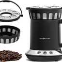 Electric Coffee Roaster Machine for Home Use 1200W,Coffee Bean Roaster Machine for Home Use with Two Optional Baking Modes (Med & Dark),Coffee Roaster Stovetop,110v~120V