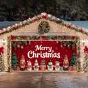 HOMETITUTE Nutcracker Snowman Garage Banner 13x6ft